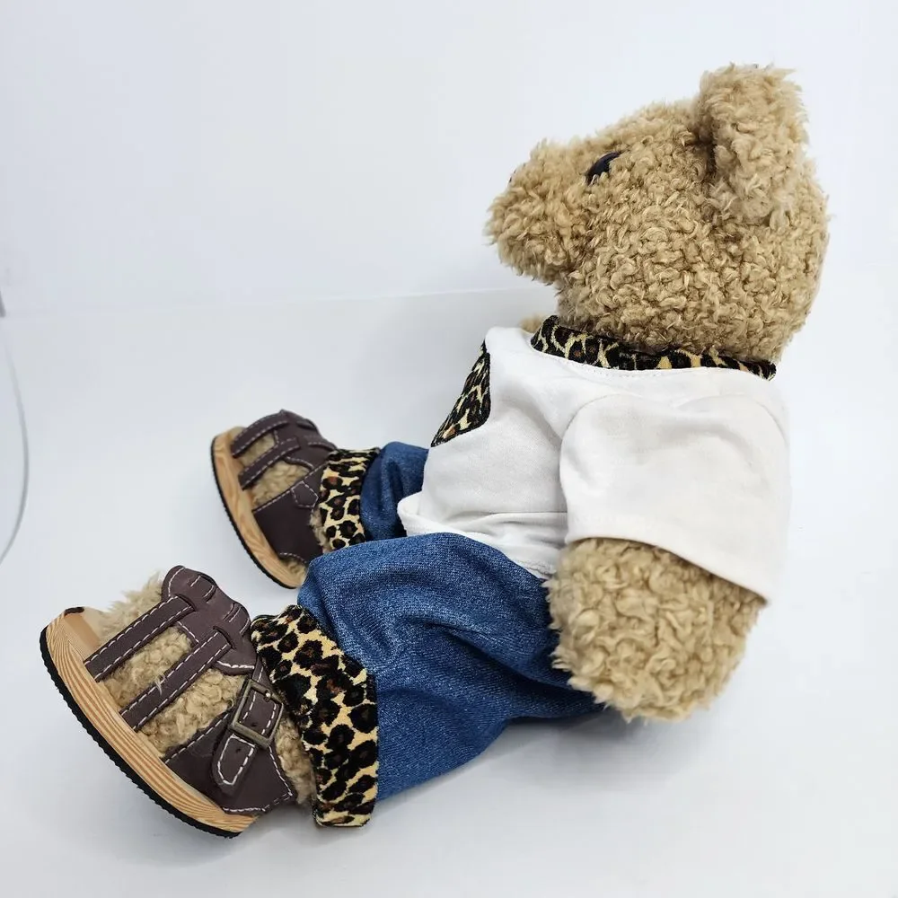Build A Bear BAB Bear Stuffed Plush w. Outfit Vintage‎ 1997 Teddy Brown
